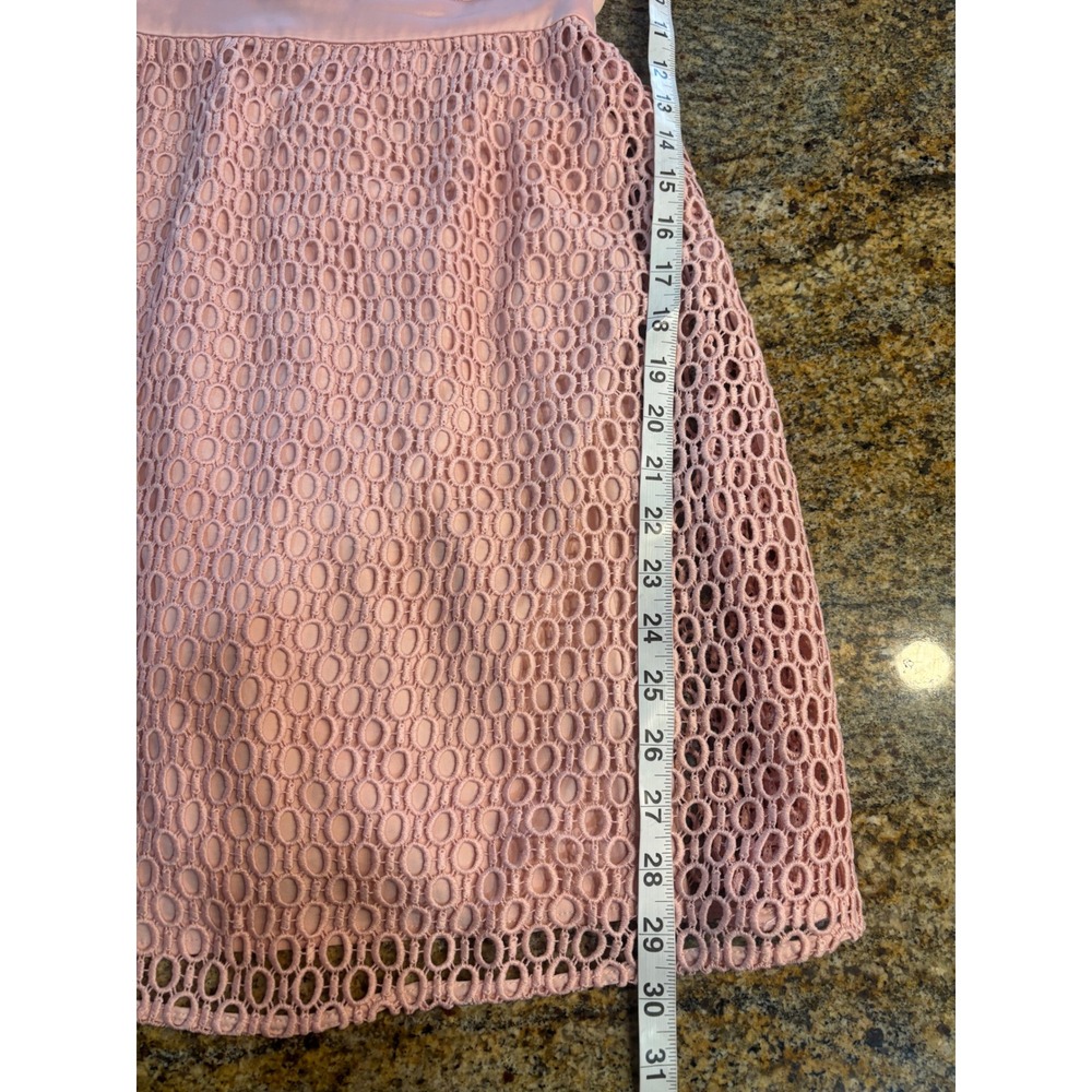 NWT Bardot Pink Lace Off The Shoulder Ruffle Sleeve Fit Flare Dress Size 6 Small - Picture 5 of 10